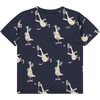 Goose Playing Tennis T-Shirt,Dark Royal Navy - T-Shirts - 2