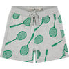 Tennis Rackets Sweatshorts, Light Grey - Shorts - 1 - thumbnail