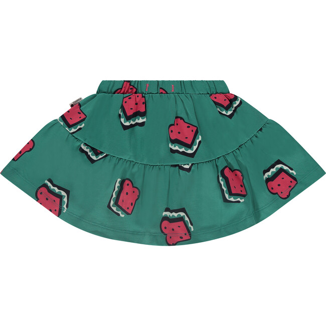 Bread Sweat-Skirt, Emerald Green - Skirts - 2