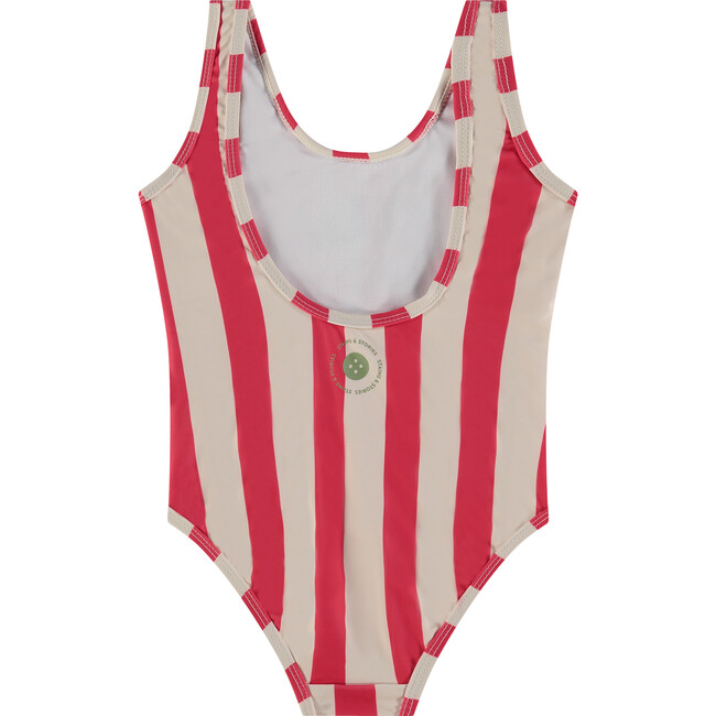 Stiped Swimsuit,Teaberry Stripes - One Pieces - 2