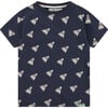 Badminton Birdie T-Shirt, Dark Royal Navy - T-Shirts - 1 - thumbnail