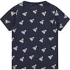 Badminton Birdie T-Shirt, Dark Royal Navy - T-Shirts - 2