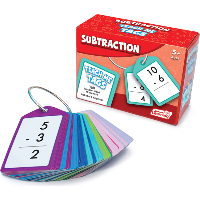 Subtraction Teach Me Tags - 168 Educational Flashcards