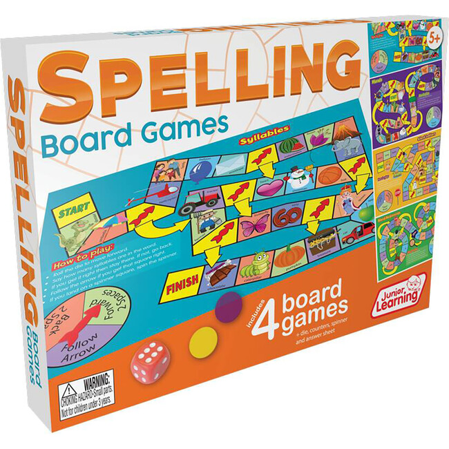 Spelling Board Games for Ages 5-6 Kindergarten Grade 1 Learning