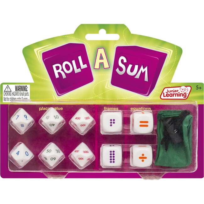 Roll A Sum for Ages 5-6 Grade 1 Grade 3 Learning