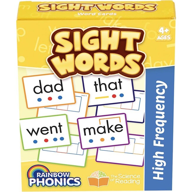 Rainbow Phonics - Sight Words - 52 Word Cards