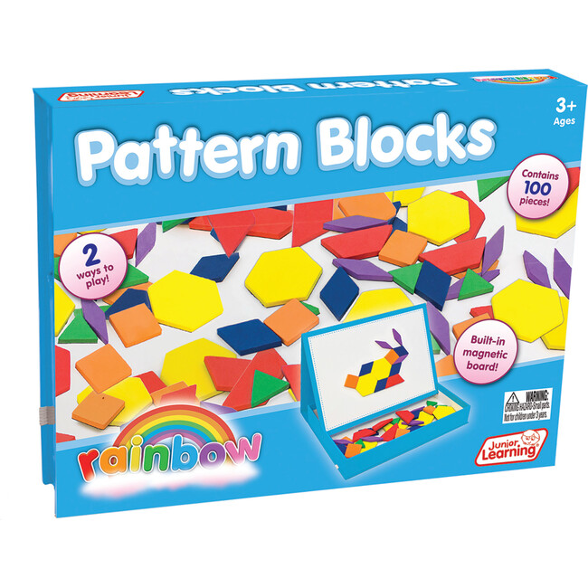 Rainbow Pattern Blocks - Magnetic Activities Learning Set