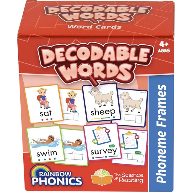 Rainbow Phonics - Decodable Words - 160 Word Cards