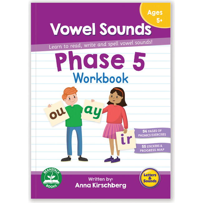 Phase 5 Vowel Sounds Educational Learning Workbook