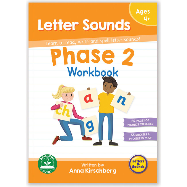 Phase 2 Letter Sounds Educational Learning Workbook