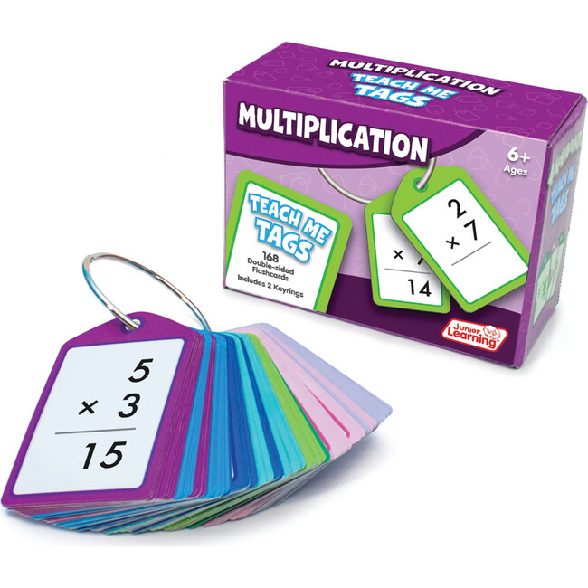 Multiplication Teach Me Tags - 168 Educational Flashcards