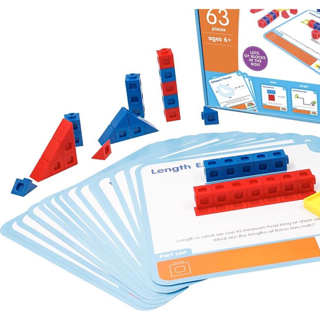 Mathcubes - Shape, Length & Area - 30 Activity Set - STEM Toys - 2