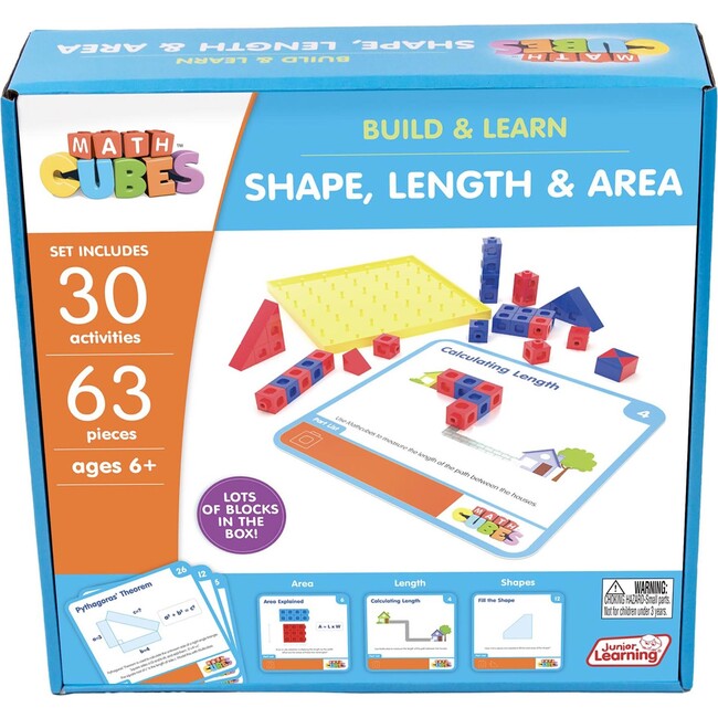 Mathcubes - Shape, Length & Area - 30 Activity Set - STEM Toys - 3