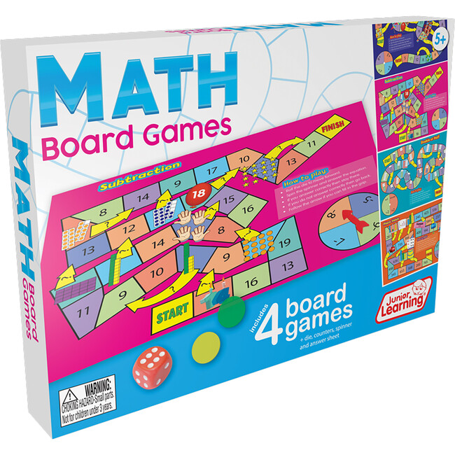 Math Board Games, Kindergarten Grade 1 Learning