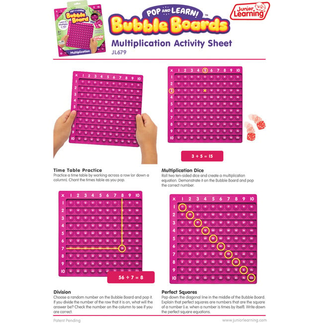 Mulitplication Bubble Board - STEM Toys - 3