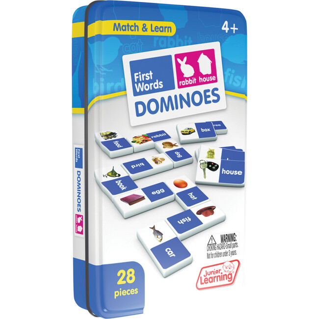 First Words Dominoes for Ages 4-5 Kindergarten Learning