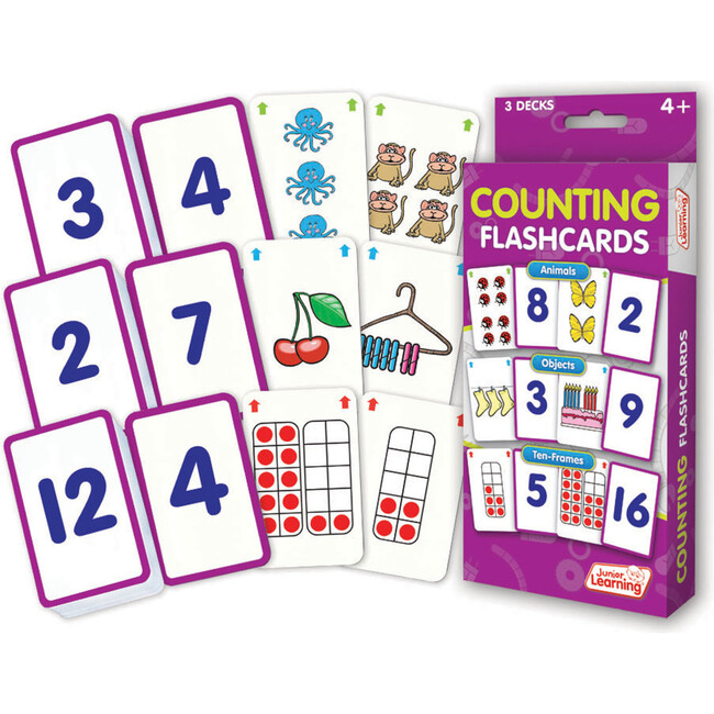 Counting Flashcards, Kindergarten Learning