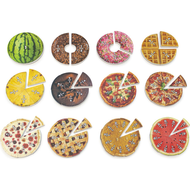Food Fractions Educational Learning Set - STEM Toys - 3