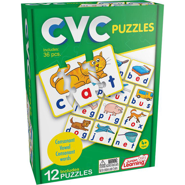 CVC Puzzles for Ages 4-5 Kindergarten Learning