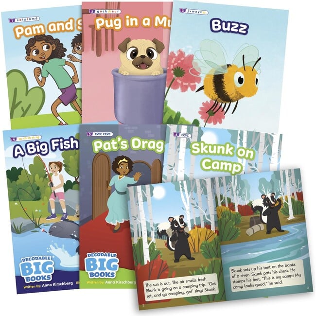 Beanstalk Books: Decodable Big Books Fiction - 6 XL Books