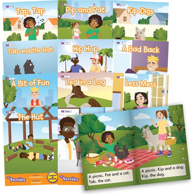 Beanstalk Books: The Beanies Hi-Lo Diversity Decodables - Phase 2 Set 2