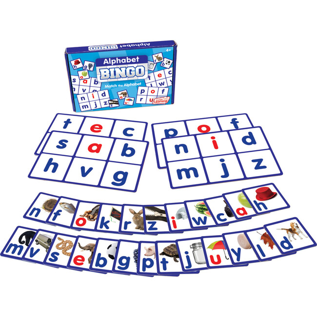 Alphabet Bingo for Ages 4+ Pre Kindergarten Learning