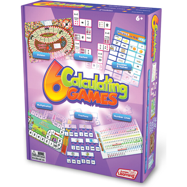 6 Calculating Games Board Game for Ages 6-8 Grade 2 Grade 3 Learning