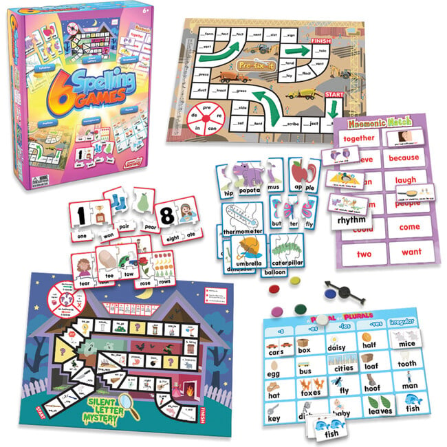 6 Spelling Games Board Game for Ages 6+ Grade 1 Grade 2 Learning - Educational Toys - 2