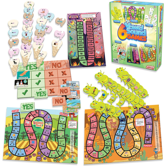 6 Vowel Sound Games Board Game - Educational Toys - 2