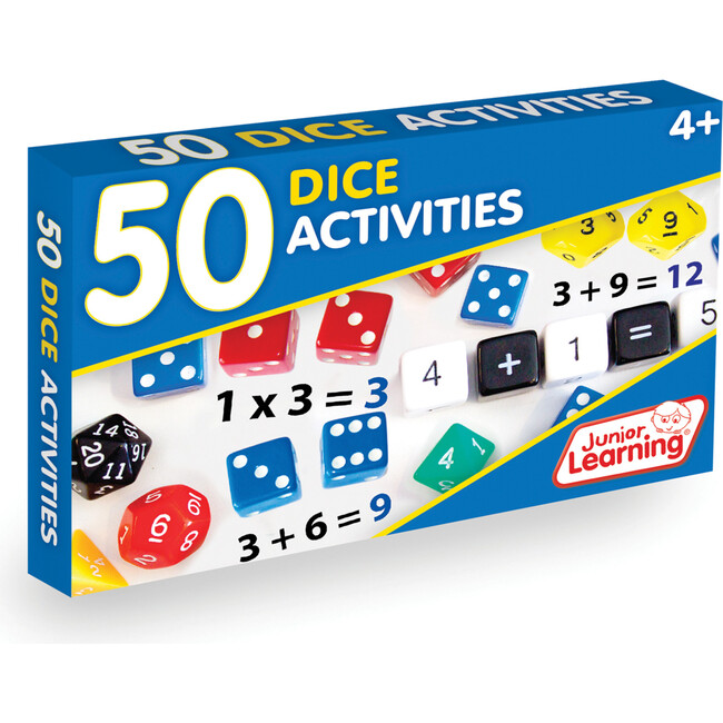 50 Dice Activities, Kindergarten Grade 2 Learning