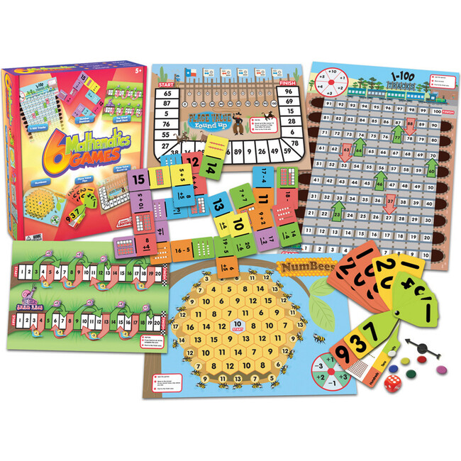 6 Mathematics Games Board Game for Ages 5-8 Grade 1 Grade 2 Learning - Educational Toys - 3