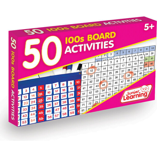 50 100s Board Activities for Ages 5-8 Kindergarten Grade 2 Learning