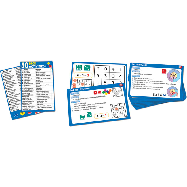 50 Dice Activities, Kindergarten Grade 2 Learning - Classroom Resources - 2