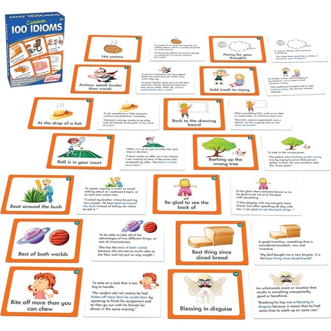 100 Common Idioms Educational Activity Cards - Classroom Resources - 2