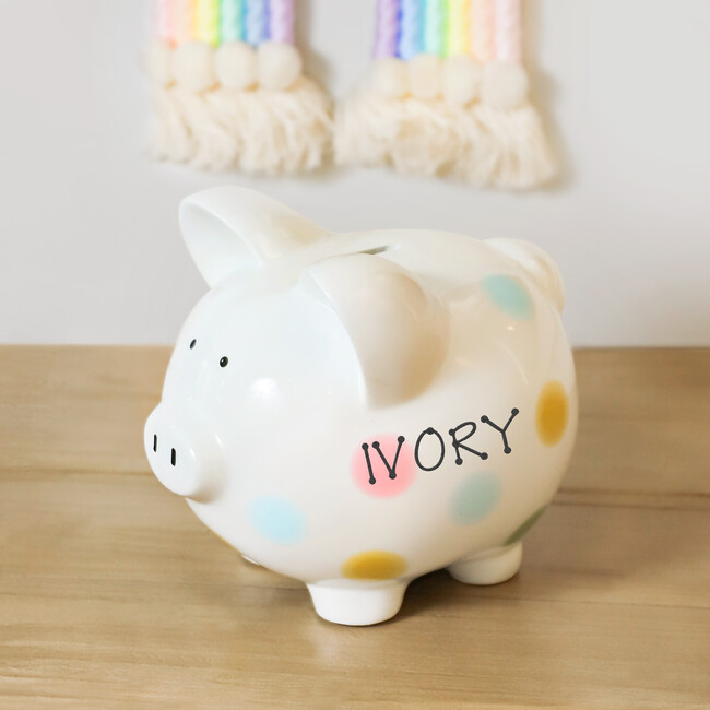 Polka Dot Piggy Bank