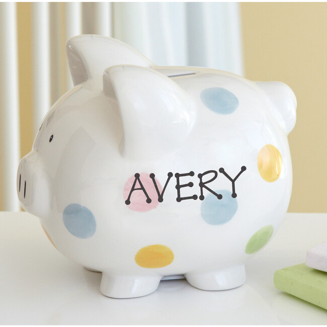 Polka Dot Piggy Bank - Accents - 2