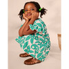 Tie Waist Short Flutter Sleeve Dress, Malindi Floral - Dresses - 2