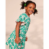 Tie Waist Short Flutter Sleeve Dress, Malindi Floral - Dresses - 3