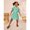 Tie Waist Short Flutter Sleeve Dress, Malindi Floral - Dresses - 4