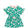 Tie Waist Short Flutter Sleeve Dress, Malindi Floral - Dresses - 5