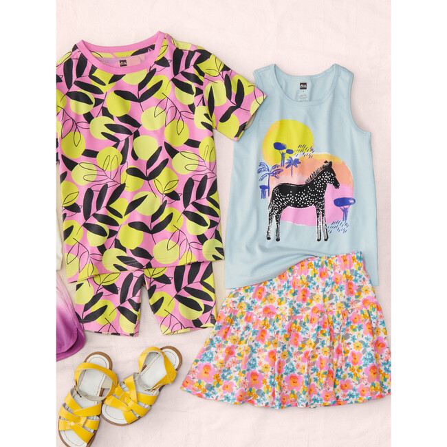 Spotted Zebra Tank Top, Sky - Tank Tops - 3