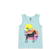 Spotted Zebra Tank Top, Sky - Tank Tops - 5