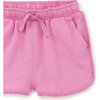 Pom-Pom Rounded Edge Drawstring Gym Shorts, Perennial Pink - Shorts - 3