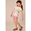 Pom-Pom Rounded Edge Drawstring Gym Shorts, Perennial Pink - Shorts - 5