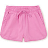 Pom-Pom Rounded Edge Drawstring Gym Shorts, Perennial Pink - Shorts - 6