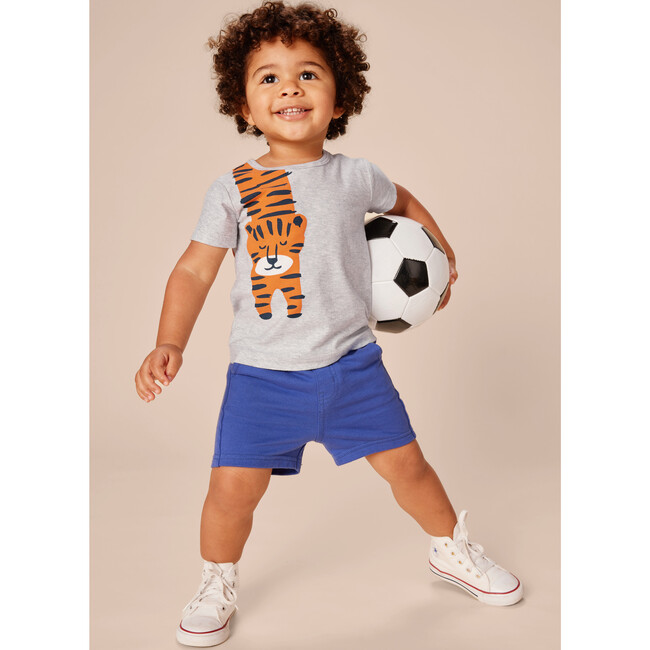 Baby Tiger Turn Graphic Tee, Light Grey Heather - T-Shirts - 3