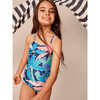 Cross Back Strap One-Piece Swimsuit, Turaco Palm - One Pieces - 6