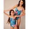 Cross Back Strap One-Piece Swimsuit, Turaco Palm - One Pieces - 7
