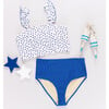 Womens Bianca Bottom, Blue Ditsy Stars - Two Pieces - 6