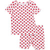 Kids Bamboo PJ Set, Petite Strawberries - Pajamas - 1 - thumbnail